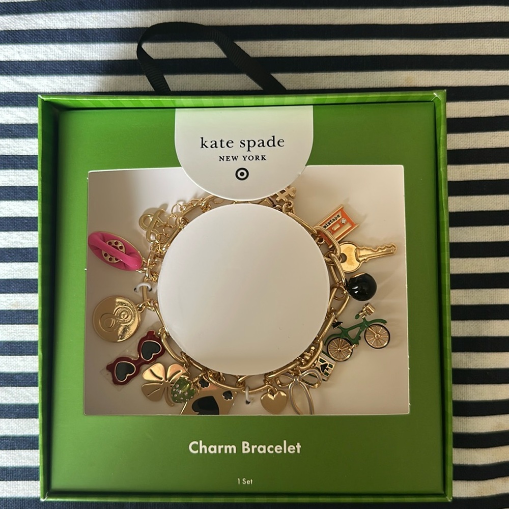 🎯♠️Kate Spade New York  x Target Mixed Novelty Chunky Charm Bracelet